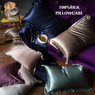 Pillowcase - 100% pure silk - 18 Colors